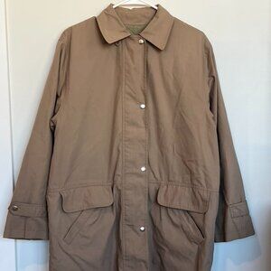 London Fog Short Tan Trench Coat